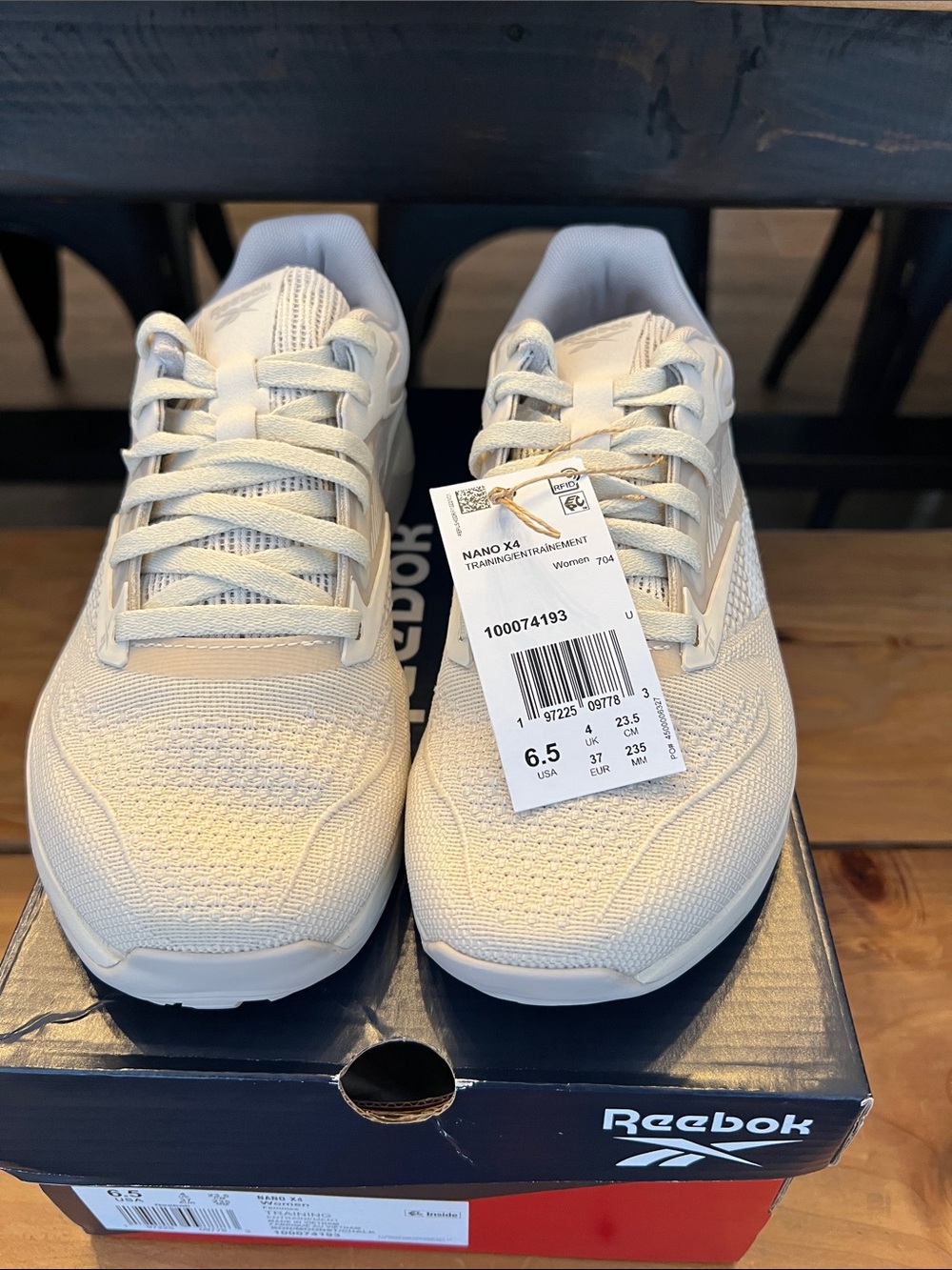 Reebok Women's Lightweight Knit Training Sneakers - Cream